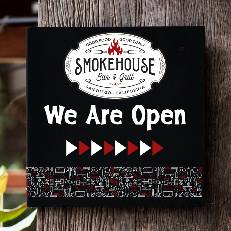 Smoke & Grill Sign Boards