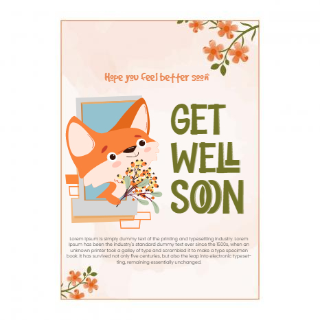 Get well Soon Greeting Card