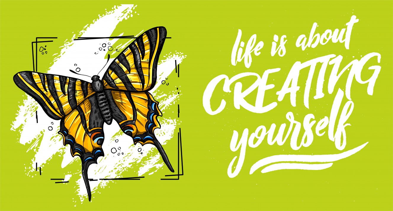 Life is about creating Yourself Mug